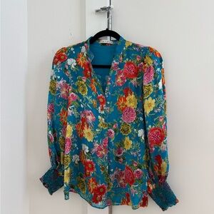 Alice + Olivia floral blouse